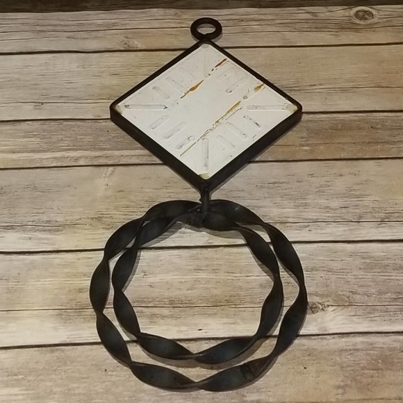 Vintage Spanish Ceramic Tile Home Decor Trivet Wall Hanger 60s 70s - Picture 2 of 4